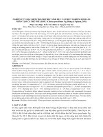 Nghiên cứu đặc điểm thành thục sinh dục và thực nghiệm sinh sản nhân tạo cá trê phú quốc