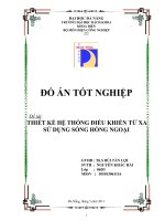 Điều khiển thiết bị gia đình bằng sóng hồng ngoại (đồ án tốt nghiệp)