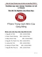 Sinh viên ngoại thương trong cách nhìn của cộng đồng TP Hồ Chí Minh_Đề tài nghiên cứu khoa học