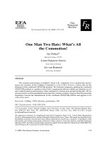 dahya et al - 2009 - one man two hats- what's all the commotion