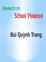 Research on School Violence