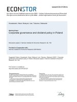 kowalewski et al - 2007 - corporate governance and dividend policy in poland [pcgi-tdi]