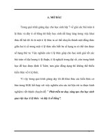 skkn phát triển tư duy, sáng tạo cho học sinh qua việc học tỉ lệ thức  và dãy tỉ số bằng