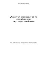 Quản lý và sử dụng đất đô thị ở TP. Hồ Chí Minh : Thực trạng và giải pháp