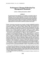 denis and denis - 1995 - performance changes following top management dismissals