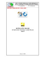 hướng dẫn sử dụng máy toàn đạc laser NPL 632 nikon