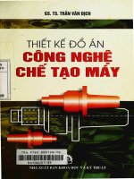 tài liệu hướng dẫn thiết kế đồ án công nghệ chế tạo máy