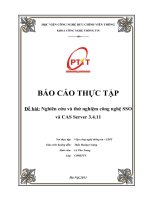 Nghiên cứu và thử nghiệm công nghệ SSO và CAS server 3 4 11