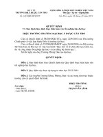 quy định làm luận văn tốt nghiệp đại học