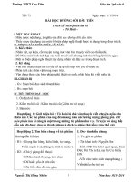 GIÁO ÁN NGỮ VĂN  6 HKII  SOẠN CHUẨN THEO CHUẨN KTKN