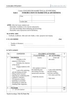 Giáo án english for marketing and advertising