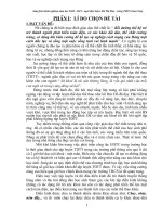 áp dụng một số bài tập nhằm nõng cao hiệu quả kỹ thuật xuất phát thấp và chạy lao sau xuất phỏt của học sinh lớp 8