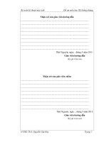 đồ án tốt nghiệp bộ môn kĩ thuật máy tính