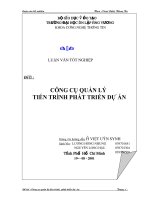 công cụ quản lý tiến trình phát triển dự án