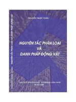 nguyên tắc phân loại và danh pháp động vật