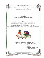 Nâng cao kết quả học tập môn Toán 3