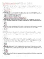 phân loại các đề thi đại học cao đẳng cập nhật đến kỳ thi đh – cđ năm 2014