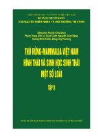 thú rừng - mammalia việt nam  hình thái và sinh học sinh thái một số loài. t.2