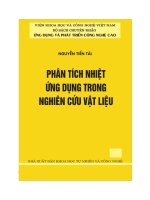phân tích nhiệt ứng dụng trong nghiên cứu vật liệu
