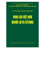 rong câu việt nam  nguồn lợi và sử dụng