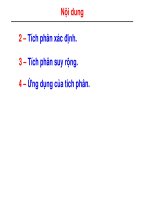 giải tích chuyên đề tích phân và ứng dụng