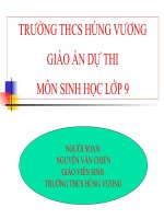 giáo án bồi dưỡng tham khảo thao giảng, thi giáo viên giỏi môn sinh học lớp 9 bài 34 thoái hoá do tự thụ phấn và giao phối gần (10)