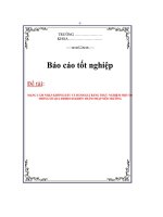 Đề tài: Mạng cảm nhận không dây và đánh giá bằng thực nghiệm một số thông số qua ddieeud khiển thâm nhập môi trường