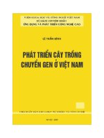 phát triển cây trồng chuyển gen ở việt nam