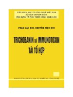 trichobakin và immunotoxin tái tổ hợp