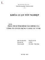 phân tích tình hình tài chính của công ty cp xây dựng vvmi