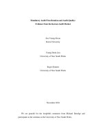 kwon et al - 2010 - mandatory audit firm rotation and audit quality - evidence from the korean audit market [mafr]