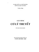 giáo trình cơ lý thuyết - Trường ĐH Bách khoa Hồ Chí Minh