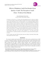 khasharmeh and said - 2014 - effects of mandatory audit firm rotation upon quality of audit - the perception of audit firms-evidence from bahrain [marf]