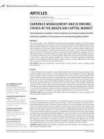 silva et al - 2014 - earnings management and economic crises in the brazilian capital market