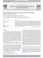 bandyopadhyay et al - 2013 - mandatory audit partner rotation, audit market concentration, and audit quality - evidence from china [mapr]