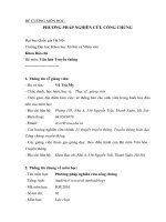 Đề cương môn Phương pháp nghiên cứu công chúng