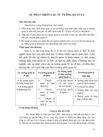 Bài giảng môn khoa học quản lý: Sự phát triển của các tư duy quản lý
