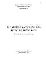 bảo vệ rơle và tự động hóa trong hệ thống điện