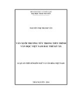 văn xuôi trương tửu trong tiến trình văn học việt nam đầu thế kỷ xx