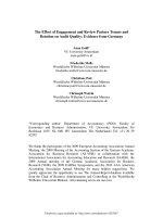 gold  et al - 2012 -the effect of engagement and review partner tenure and rotation on audit quality - evidence from germany [mapr]