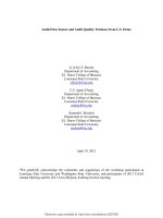 brooks et al - 2012 - audit firm tenure and audit quality - evidence from u.s. firms [mafr]