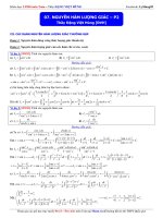 Luyện thi ĐH môn Toán: Nguyên hàm lượng giác  Phần 2  Thầy Đặng Việt Hùng.