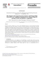 alhazaimeh et al - 2014 - the impact of cg and ownership structre on voluntary disclosure in annual reports among listed jordanian companies