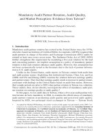 chi et al - 2009 - mandatory audit partner rotation, audit quality, and market perception - evidence from taiwan [mapr]
