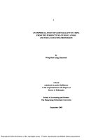 kong - 2005 - an empirical study of audit quality in china
