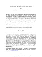 choi et al - 2009 - do abnormally high audit fees impair audit quality