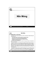 bài giảng nền móng chương 1,2,3