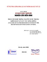 giáo trình quy hoạch và quản lý nguồn nước