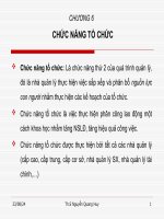 Slide môn khoa học quản lý: Chương 6: chức năng tổ chức