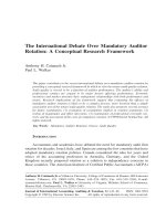 catanach and walker - 1999 - the international debate over mandatory auditor rotation - a conceptual research framework [mar]